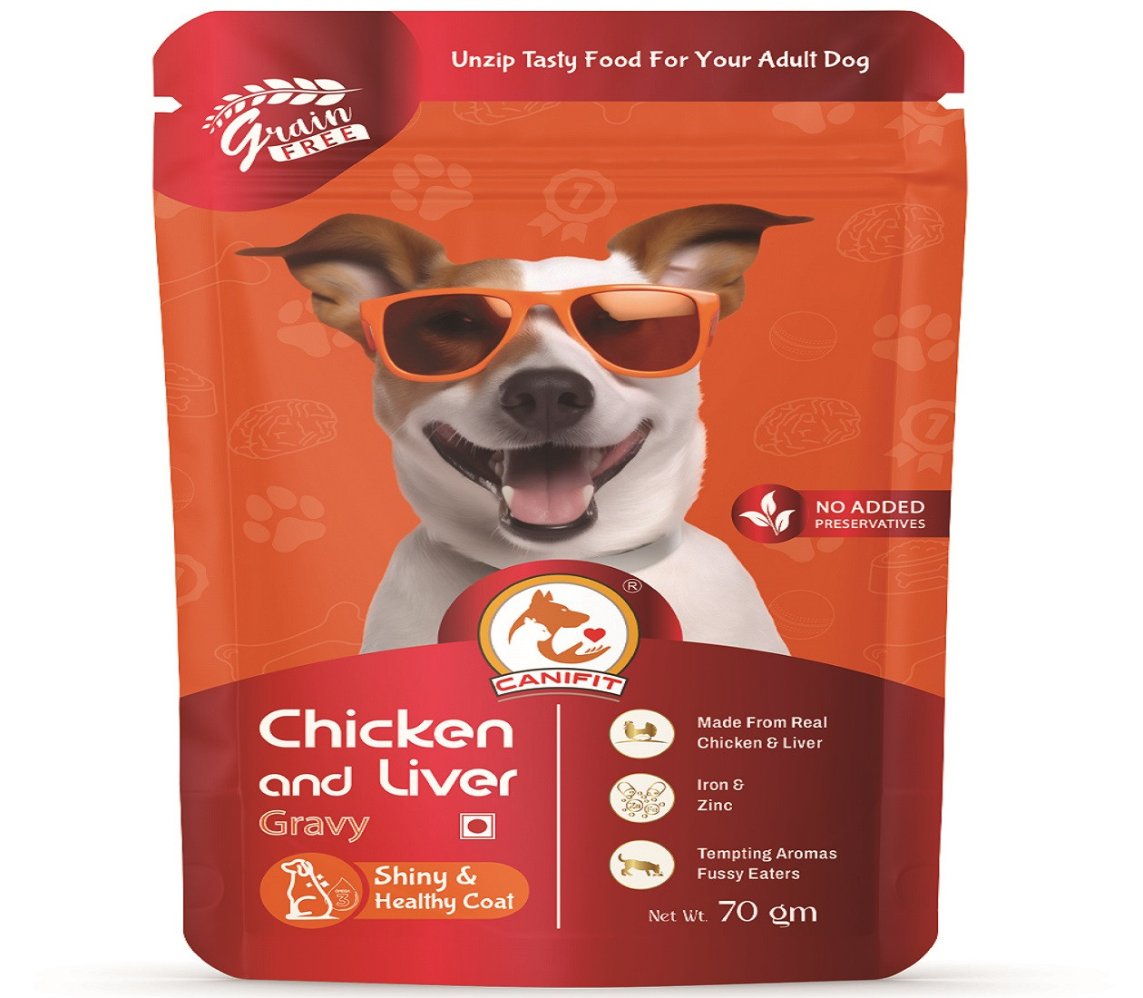 CANIFIT Adult Dog (1+ Year) Chicken & Liver Gravy